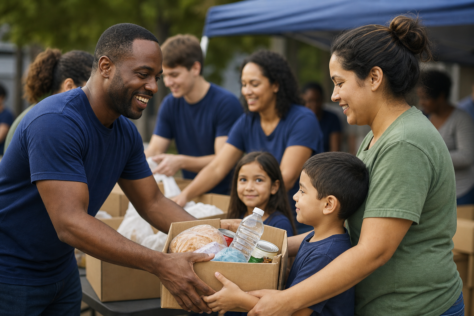 Food outreach supported by donations